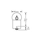 12V 5W R5W BA15s Osram