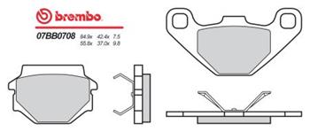 BRM 07BB0708 Brzdové doštičky Brembo MOTO