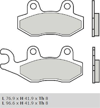 Brzdové desticky BREMBO BRM 07076XS
