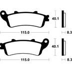 Brzdové desticky SBS MOTO Smes SINTER: pro silnicní motocykly na prední kotouc