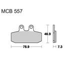 Brzdové doštičky LUCAS TRW MCB557SR