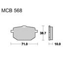 Brzdové doštičky LUCAS TRW MCB568SV