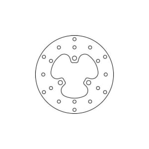 Brzdový kotouc Prední, pevný, tlouštka 4mm, výška (osazení) 0mm, pocet montážních otvoru: 3, prumer montážního otvoru 10