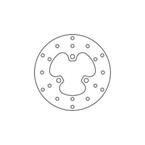 Brzdový kotouc Prední, pevný, tlouštka 4mm, výška (osazení) 0mm, pocet montážních otvoru: 3, prumer montážního otvoru 10