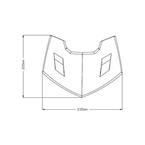 Frontal cover matná čierna