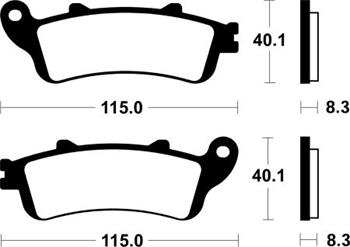 MF 235 Brzdové doštičky Bendix MOTO