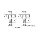 Mirror adaptor ADAPTER M10/150 THREAD RIGHT+LEFT REAR MIRROR HI-T čierna to handlebar