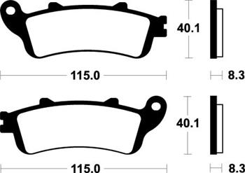 MR 236 Brzdové doštičky Bendix MOTO