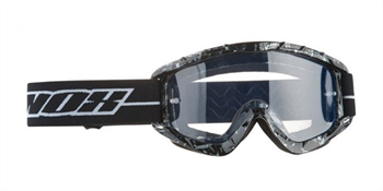 MX okuliare DIRT, NOX (cerné/bílé)