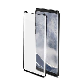 Ochranné tvrdené sklo CELLY 3D Glass pre Samsung Galaxy S9, cierne (sklo do hrán displeja, anti blue-ray)