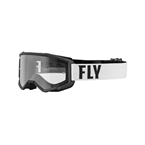 OKULIARE FOCUS, FLY RACING - USA, (BÍLÁ/CERNÁ, PLEXI CÍRE)