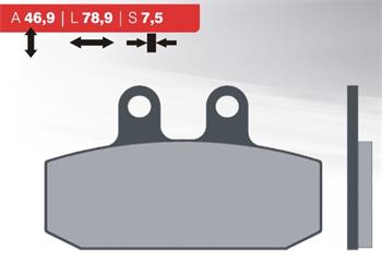 Organic brake pads 05 BRENTA FT3026