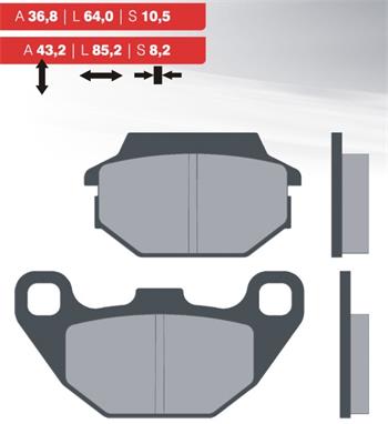 Organic brake pads 09 BRENTA FT3049