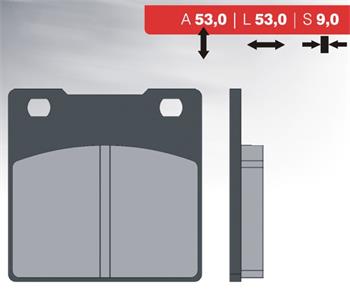 Organic brake pads 45 BRENTA FT3052