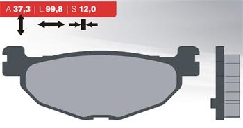 Organic brake pads 48 BRENTA FT3078