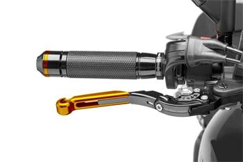 Páčka brzdy bez adaptéra extendable folding gold/silver