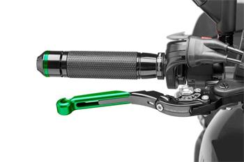 Páčka brzdy bez adaptéra extendable folding green/silver