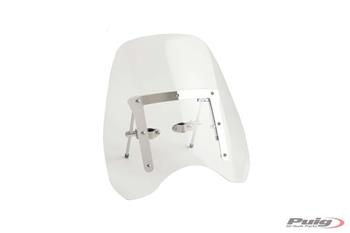 Plexi na motorku CHOPPER priehľadné univerzálne