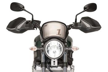 Plexi na motorku FRONTAL PLATE carbon look