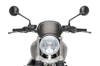 Plexi na motorku FRONTAL PLATE matná čierna