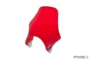 Plexi na motorku NAKED červené