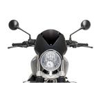 Plexi na motorku RETROVISION matná čierna čierna