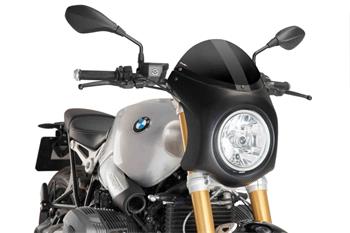 Plexi na motorku SEMI-FAIRING carbon look čierna
