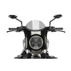 Plexi na motorku SEMI-FAIRING carbon look smoke