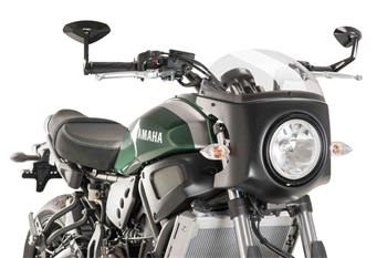 Plexi na motorku SEMI-FAIRING matná čierna priehľadné