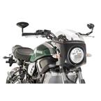 Plexi na motorku SEMI-FAIRING matná čierna priehľadné