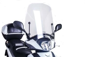 Plexi na motorku T.S. priehľadné