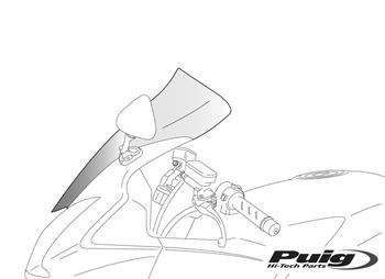 Plexi štít TOURING tmavá dymová