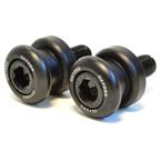 Rolny - adaptéry kývne vidlica pre osadenie zadného stojanu, OXFORD (skrutka M10, jemný závit 1,25, alu zliatina, cierne)