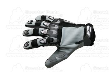Rukavice X3 XL dlhé prsty čierny/sivý streč, neoprén gumové flaky na záprstí, syntetická koža na dlani Mzone