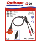 SAE O-01 (SAE-71) príslušenstvo k Accumate a Optimate - ocka / vodotesná zásuvka (5A,max. 7A)