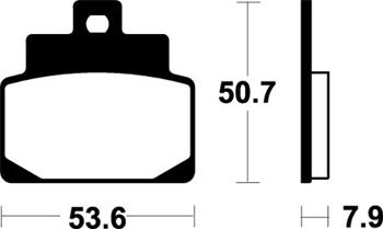 SBS 153HF Brzdové desticky SBS MOTO