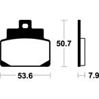 SBS 153HF Brzdové desticky SBS MOTO