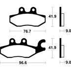 SBS 187HF Brzdové desticky SBS MOTO