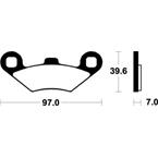 SBS 716ATS Brzdové desticky SBS MOTO