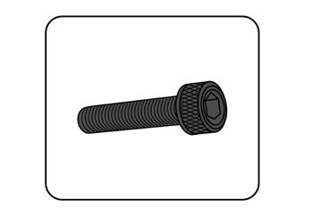 Screws ANODIZED violet M6 x 30mm (6pcs)