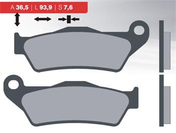 Sintered brake pads 34 BRENTA FT4027