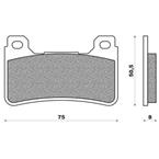 Sintered brake pads V BRENTA FT4116  