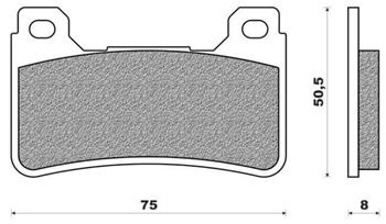 Sintered brake pads V BRENTA FT4116