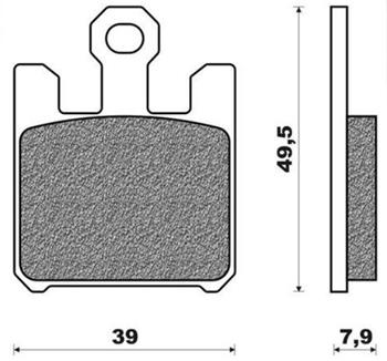 Sintered brake pads V BRENTA FT4119 - 4pcs