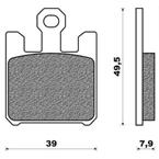 Sintered brake pads V BRENTA FT4119 - 4pcs