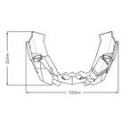 Spojler motora matná čierna stickers included