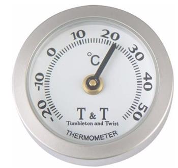 T&T THERMOMETER,ST.-STEELDIFFERENT COLOURS