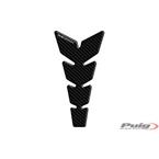 Tank pad LEATHER carbon look