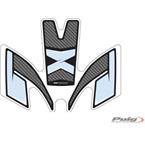 Tank pad SPECIFIC carbon look with side part