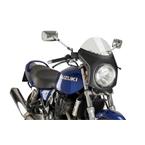 UNI plexi na motorku SEMI-FAIRING carbon look smoke